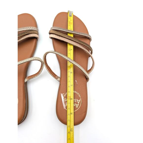 André Assous Nolan Strappy Sandal Women's Metallic Multi Size US8 - Picture 8 of 11